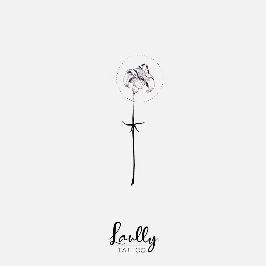 fleur de lys flash tattoo la main de bois